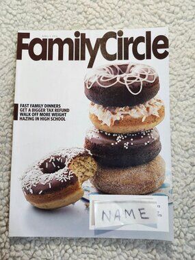 Family Circle Magazine April 1 2010 Donut Cover Good Morning America Back